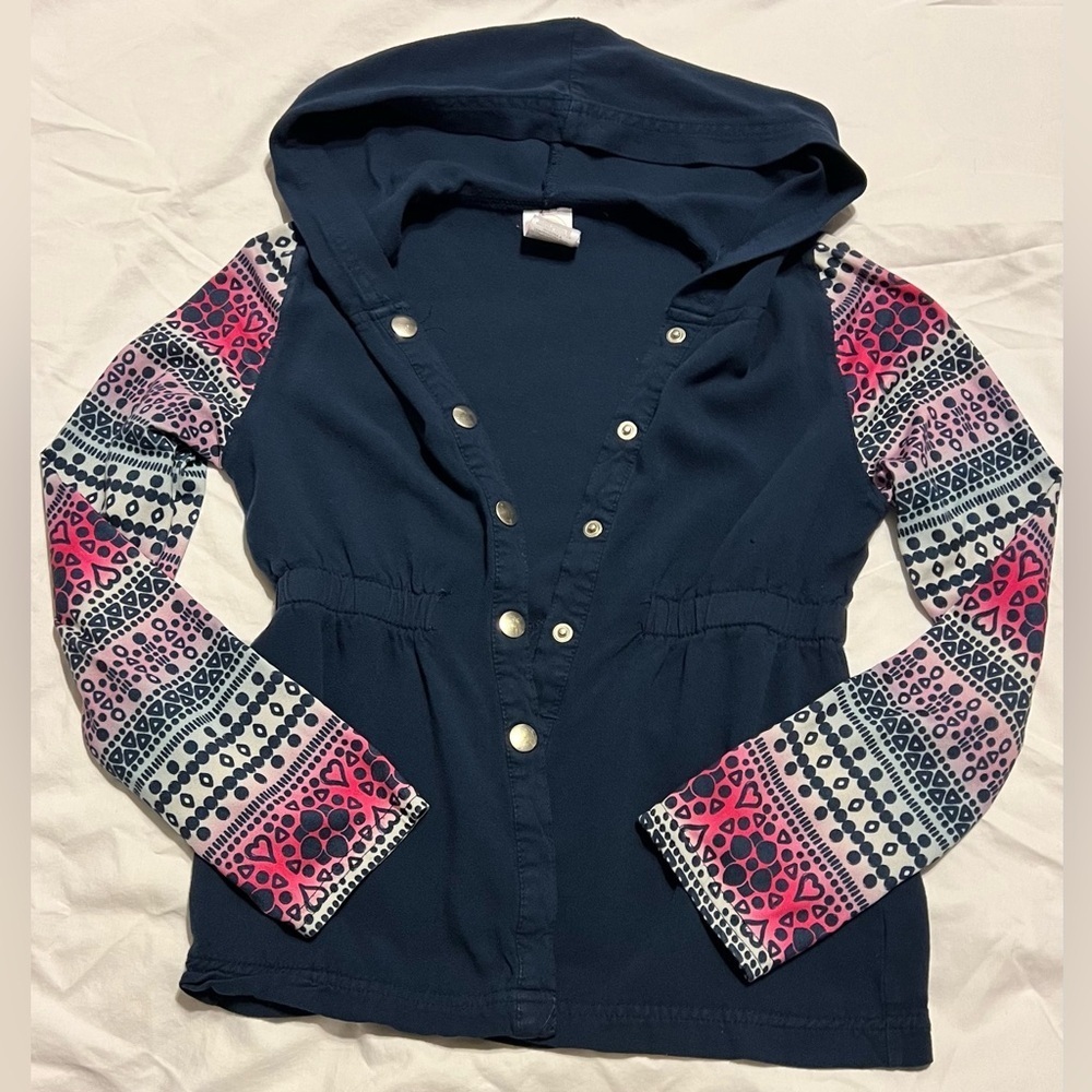 Wonder Nation Lightweight Jacket Girls Size Medium 7-8 - Picture 1 of 4